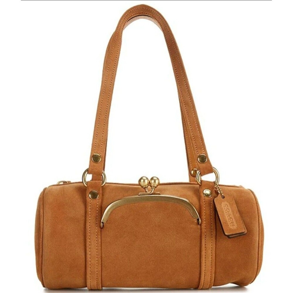 Coach Kisslock Barrel Bag 28  Caramel - NWT